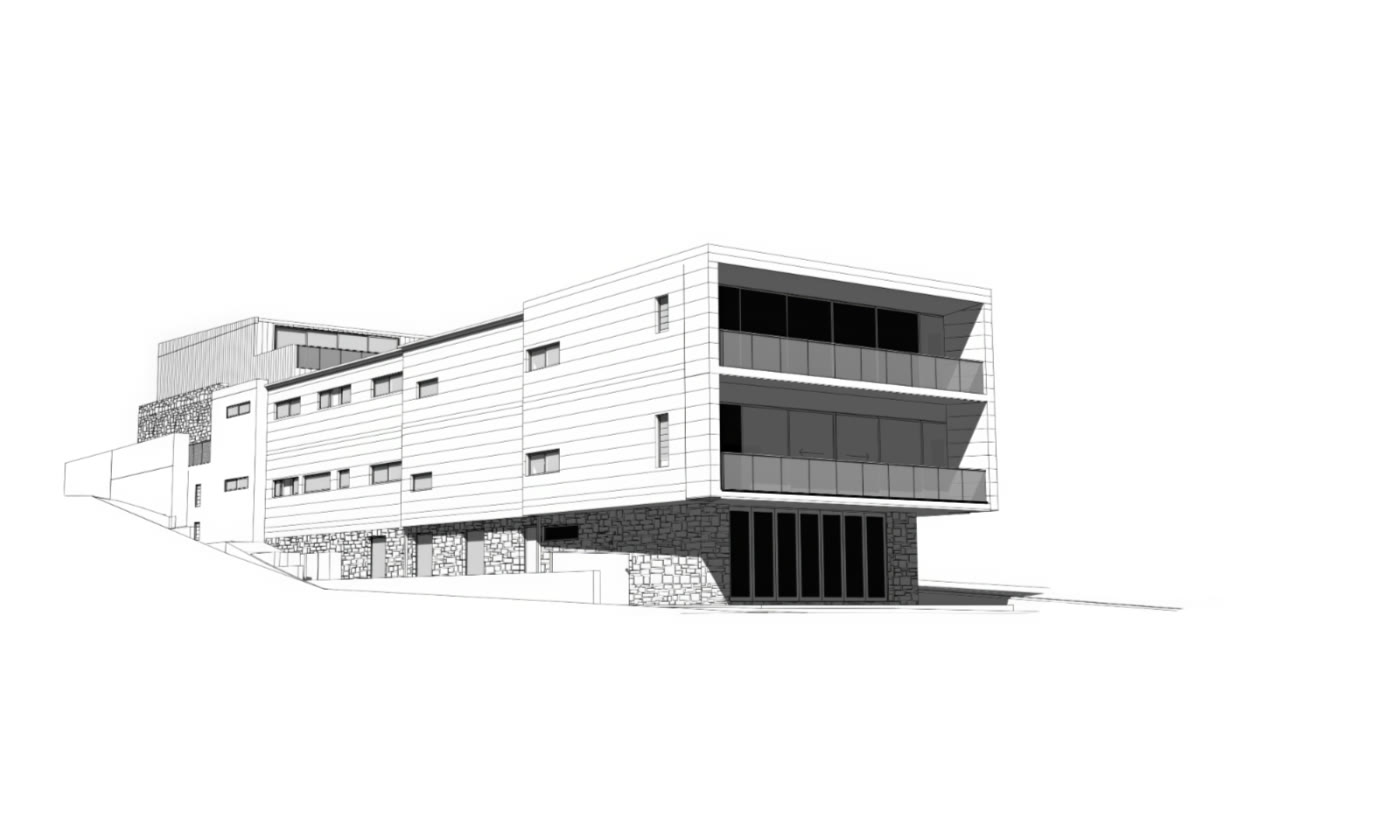 Vue CAD de la résidence